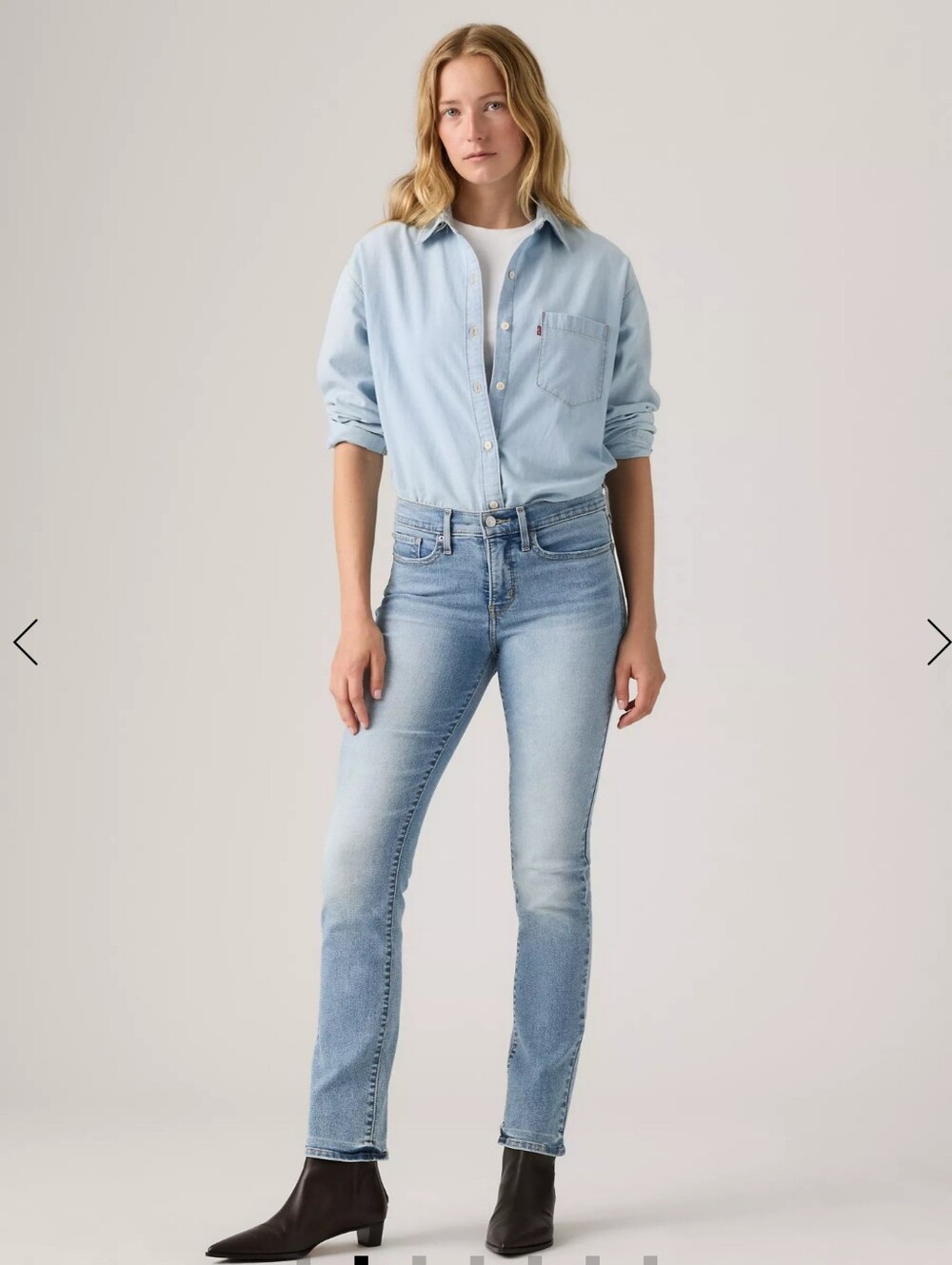 Levi's 314 Shaping Straight Women's Jeans - Light Wash W28/L32